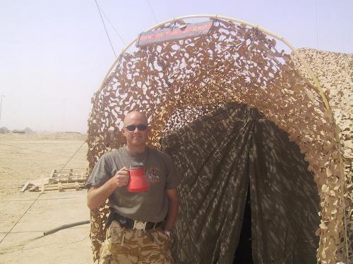 some bald geezer outside the CP