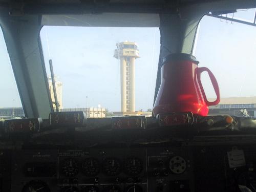 VC10 cockpit in Dakar