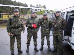 With the Team at Bisley in the rain