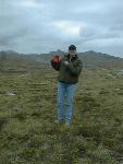 Escorted by a fine young lady on Mount Tumbledown